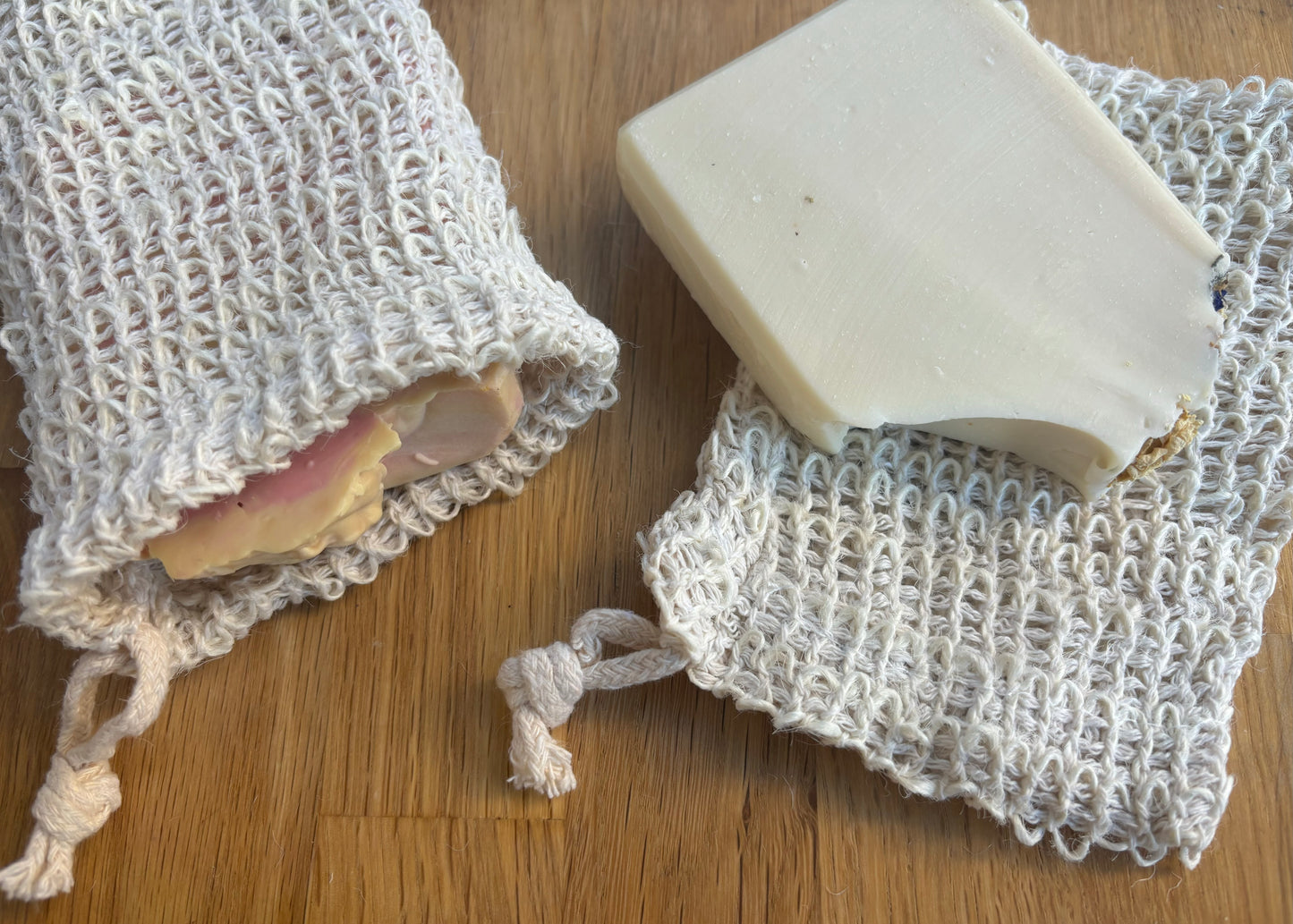 Loofah-like Soap Bag